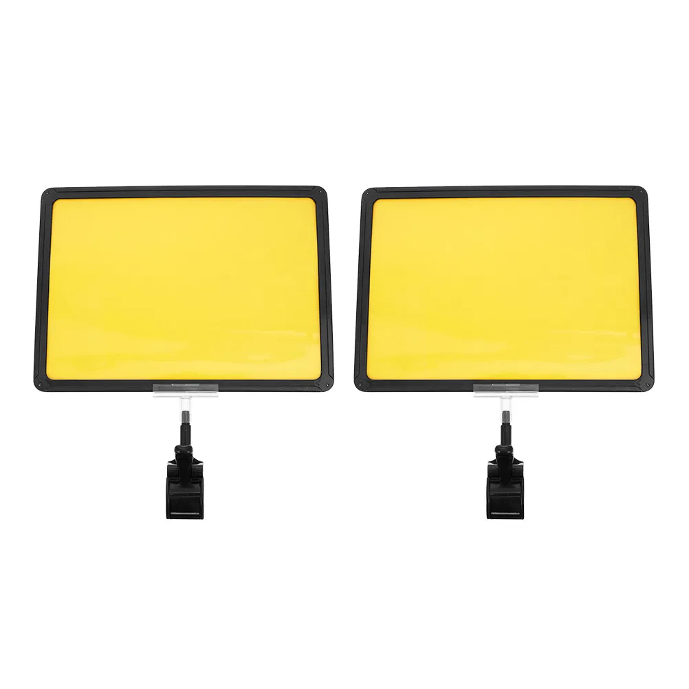 

Держатель для этикеток формата А4 с зажимами, 2 шт., со сменными ценниками, прочная конструкция для отображения информации на полках магазинах