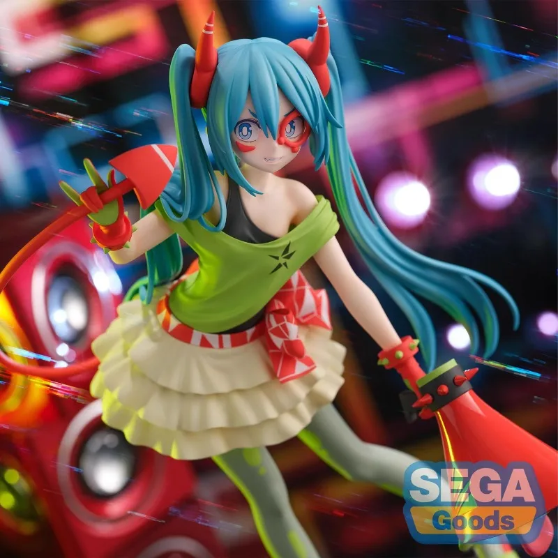 ฟิกเกอร์อนิเมะ Hatsune Miku Project DIVA X V MONSTAR ของแท้จาก SEGA ขนาด 22 ซม. ทำจาก PVC ของสะสม ตกแต่งโต๊ะทำงาน ของขวัญสำหรับเด็ก