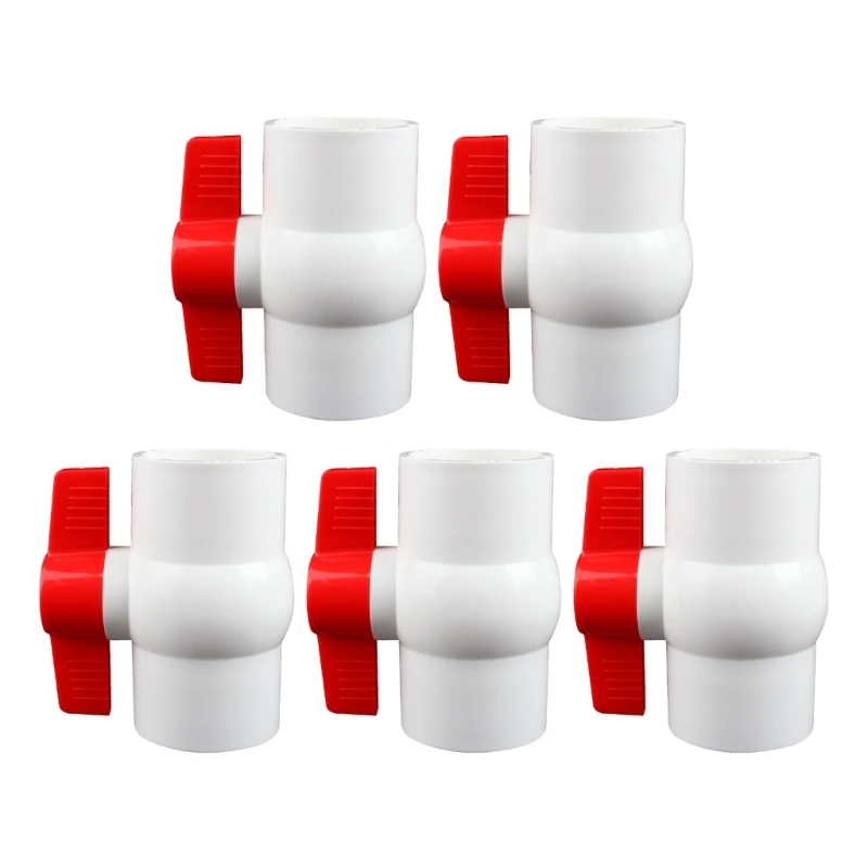 LX0C 5pcs 2 pollici PVC Valvole facili installazione per serbatoi e sistemi serbatoi morbidi