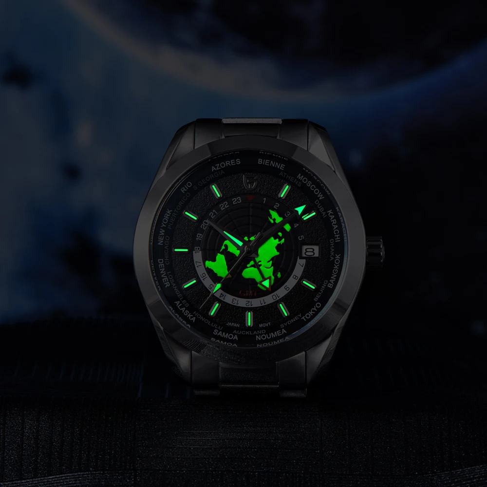 PAGANI DESIGN 1788 Leichte, luxuriöse mechanische Uhr, NH34A-Uhrwerk, Saphirglas, Herrenuhr, 316L, komplett aus Stahl, wasserdichte Herrenuhren