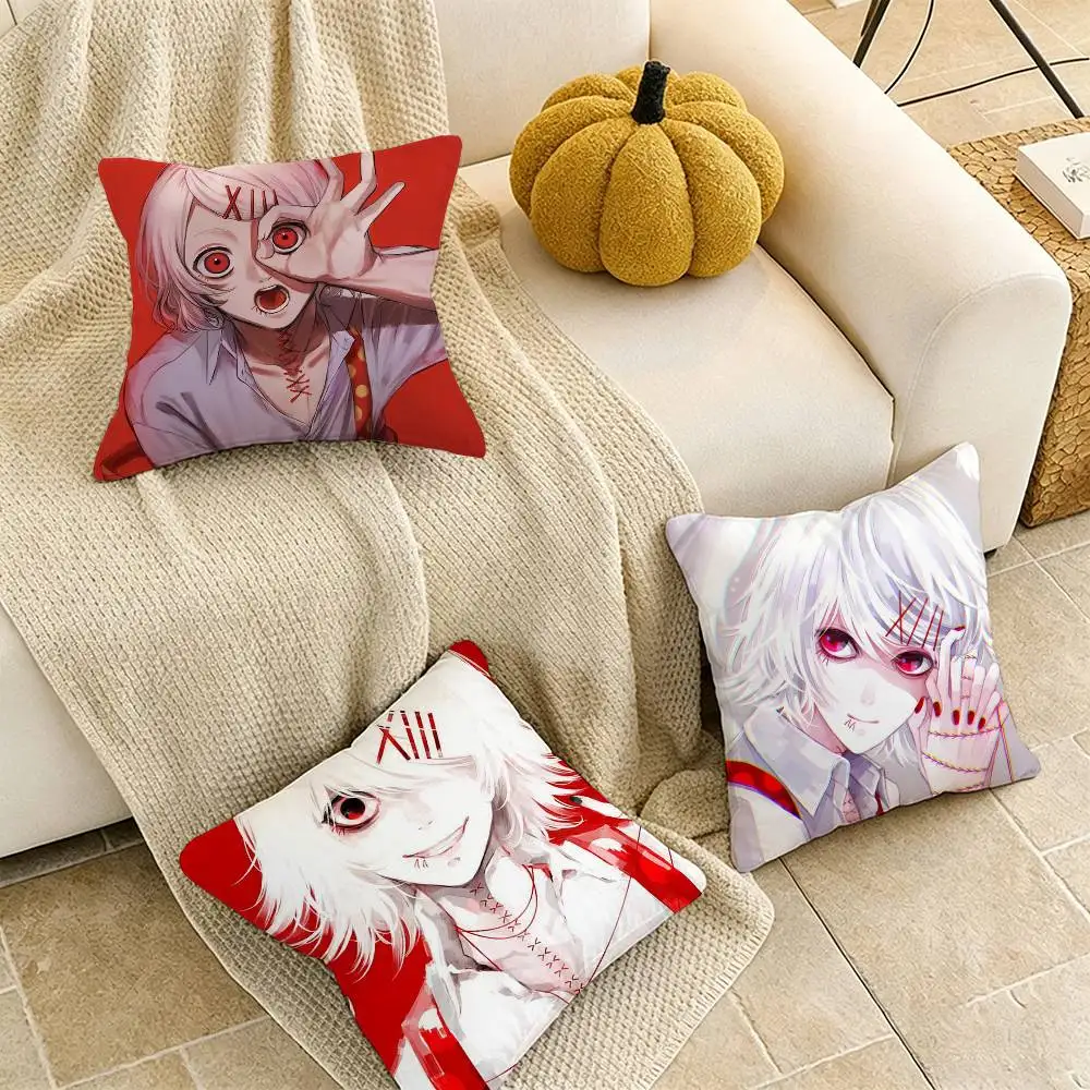 

Anime J-Juuzou Suzuya Pillow Case Pattern Printed Pillowcase For Living Room Sofa Cushion Cover