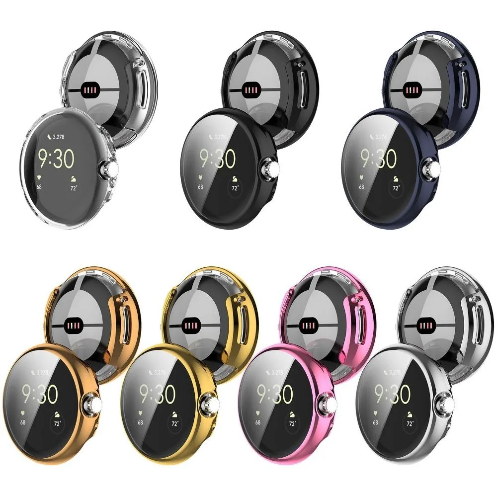 소프트 TPU 보호 커버, 쉘 스마트 워치 스크린 보호대, 풀 커버 액세서리, 케이스 커버, 구글 픽셀 워치 2/1