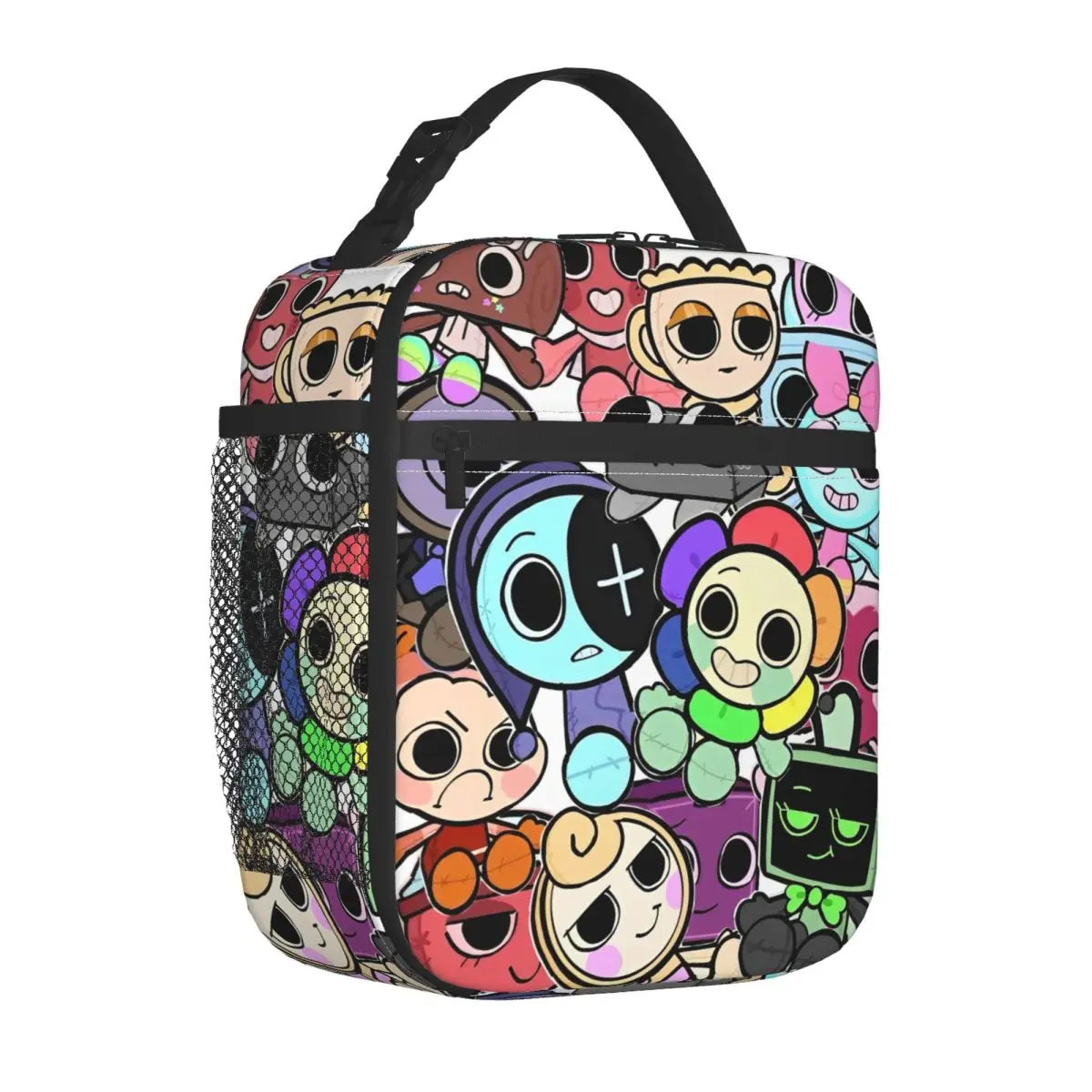 Dandys World لعبة فيديو معزولة أكياس الغداء وجبات كبيرة الحاويات حقيبة للحفاظ على البرودة علب الاغذية حمل كلية نزهة الغذاء حقائب اليد