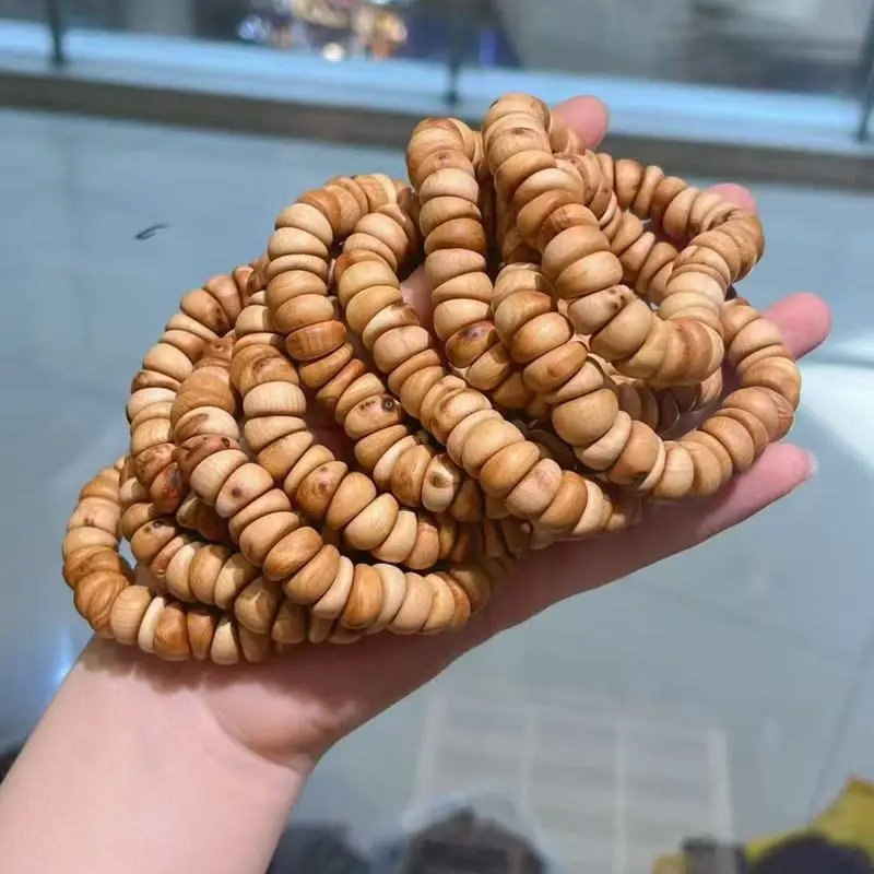 High-Quality, Handcrafted, Thinly Sliced Juniper Wood Bracelet