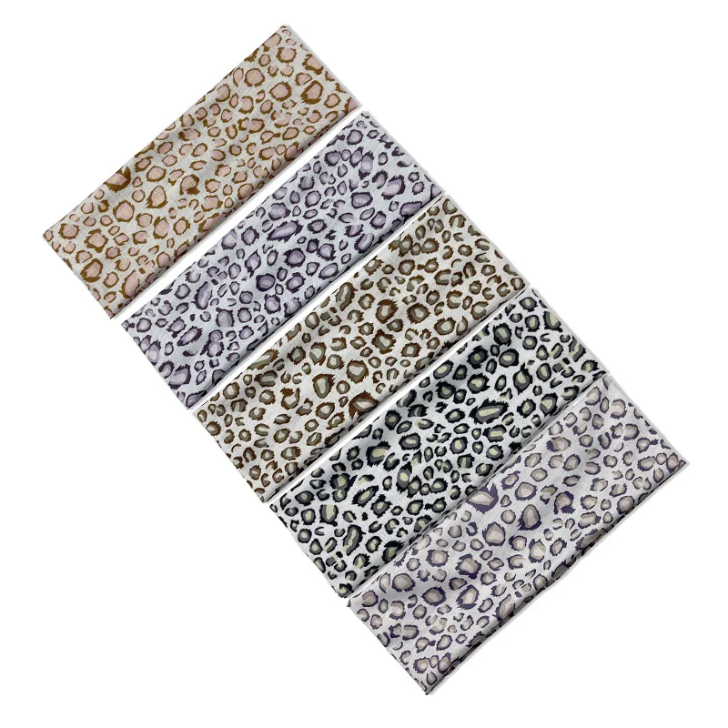 Brand Women\'s Leopard  Headband Casual Cotton Flat Stretchy Hair Bands Headwrap for Girls Fashion Ladies Makeup Hair Accessories