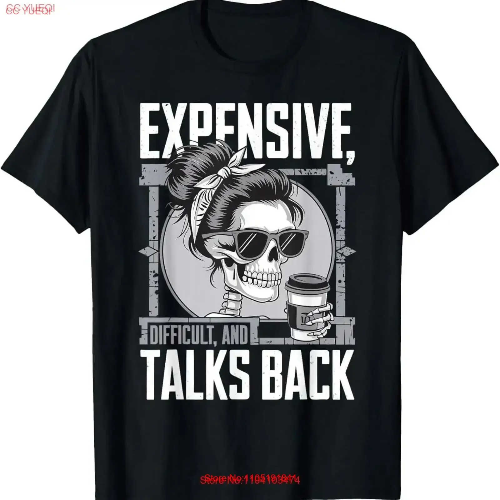 Expensive Difficult and Talks Back Halloween Mama Skeleton T Shirt vintage Washed homme Unisex Stretched designer clothes Soft