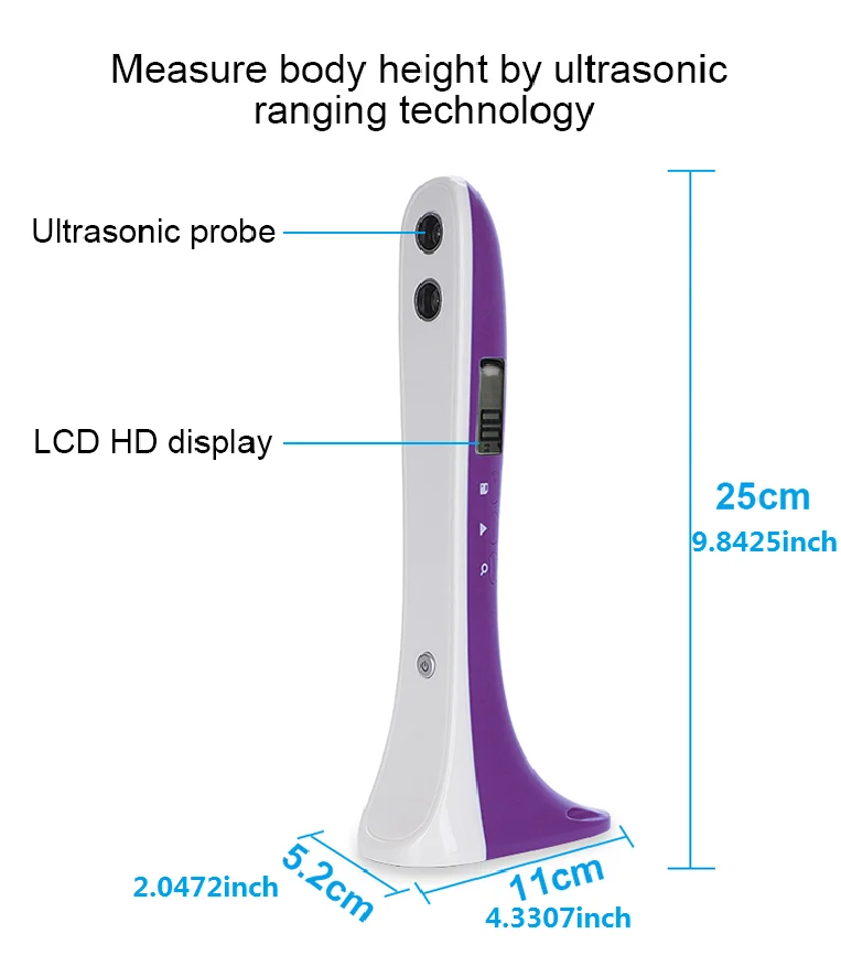 Height meter Handheld Ultrasonic Height Measuring Instrument Device For Kids And Adults Height Measuring Ruler household