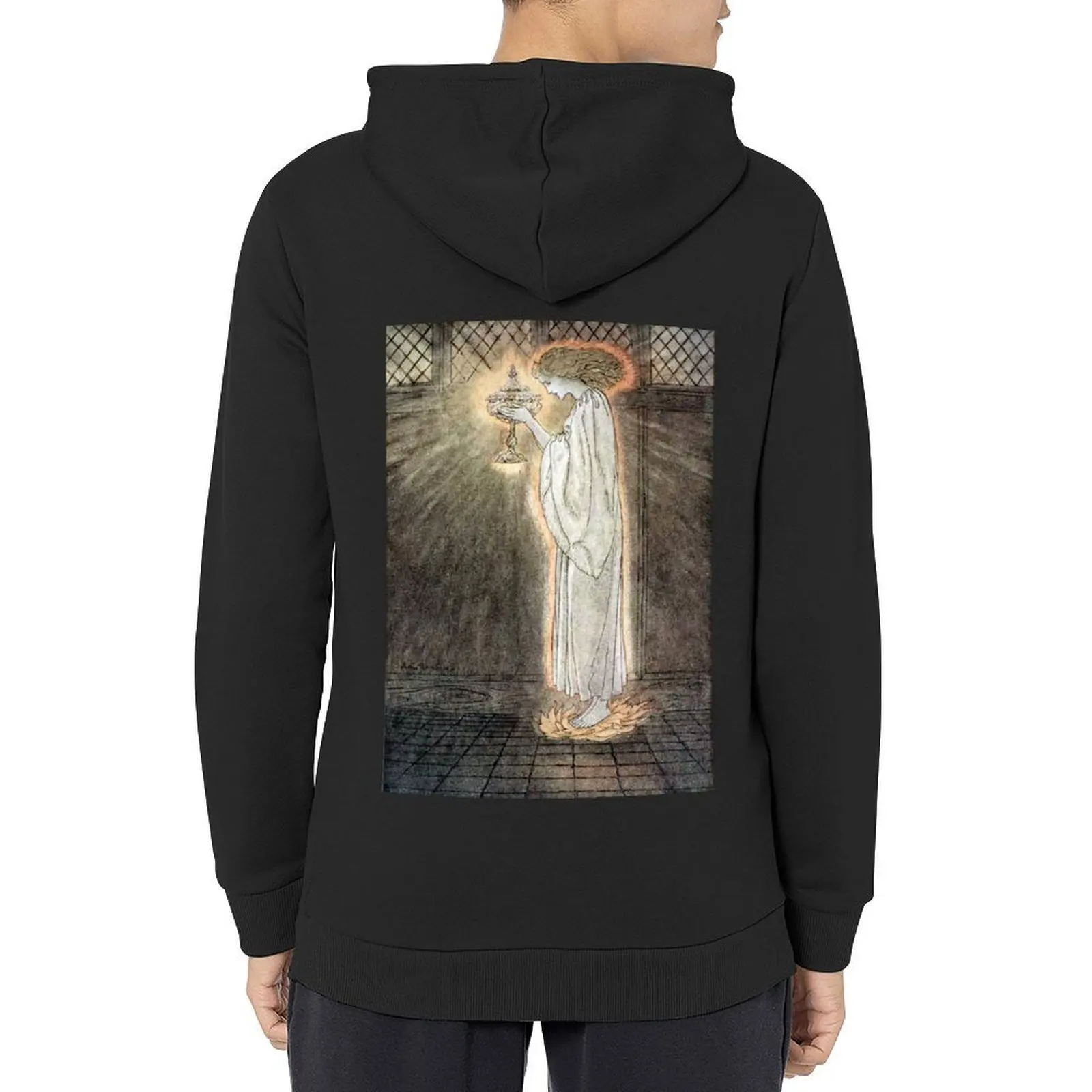 

The Quest of the Grail - Arthur Rackham Hoodie winter clothes men clothes hooded shirt mens clothes hoodies for men