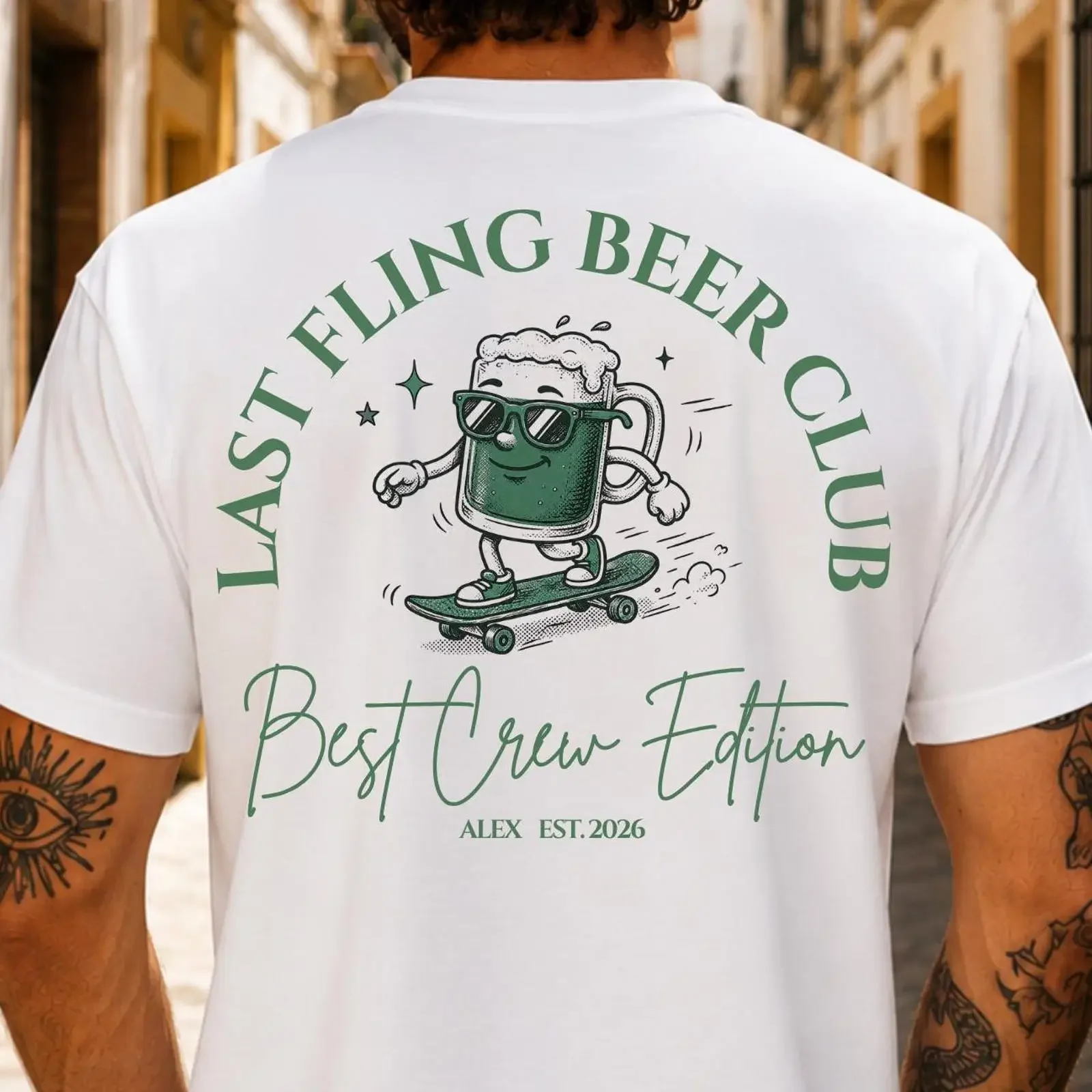 Last Fling Beer Club Skateboard Mug T Shirt Best Crew Edition Alex Est 2026 Funny Lover vintage Washed Unisex Slightly