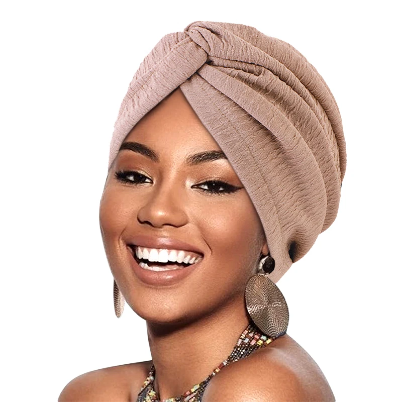 New Women Muslim Twist Turban Cap Wrap Head Scarf Elastic Head Wrap Headwear Bandanas Lady Hair Hats Beanie islamic underscarf