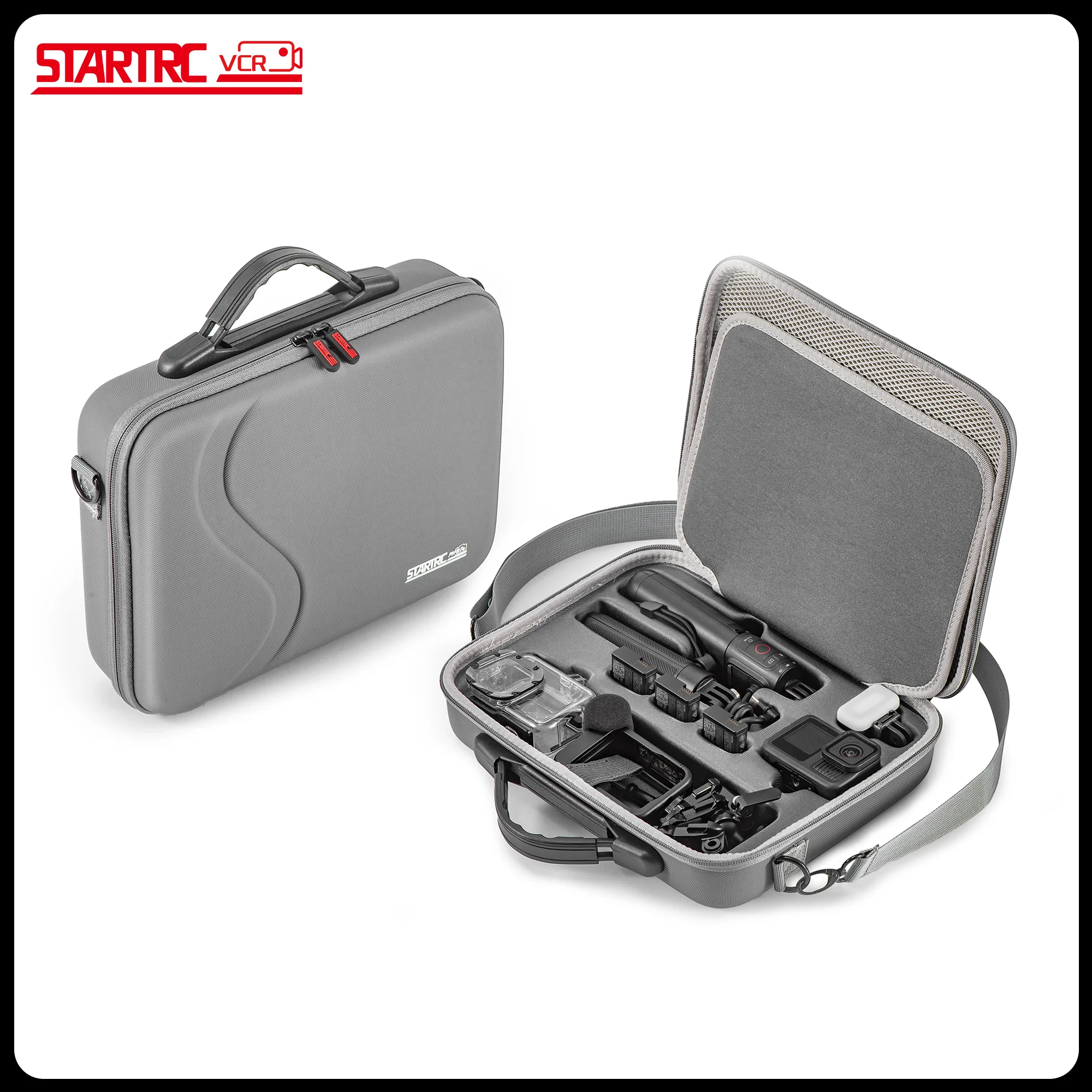 

Carrying Case for DJI Osmo Action 5 Pro Accessories Storage Bag PU Leather Portable Travel Case Camera Shoulder Bag