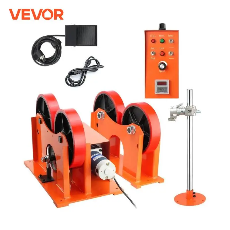 VEVOR Welding Positioner Turning Rolls Linkage Roller 1000KG Loading Welding Turning Rotary Torch Stand for Welding Equipment