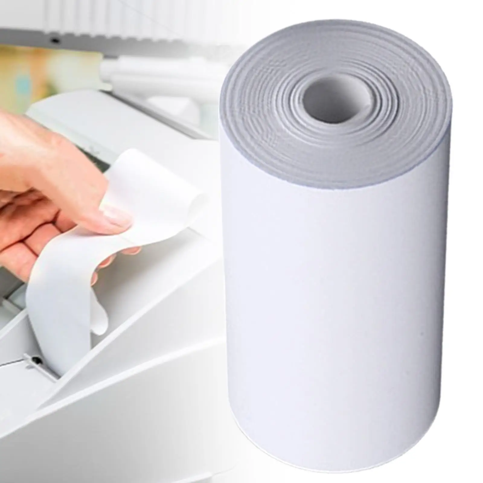 White Thermal Printing Paper 57x35mm No Core Receipt Roll for Supermarket Shopping Register Use