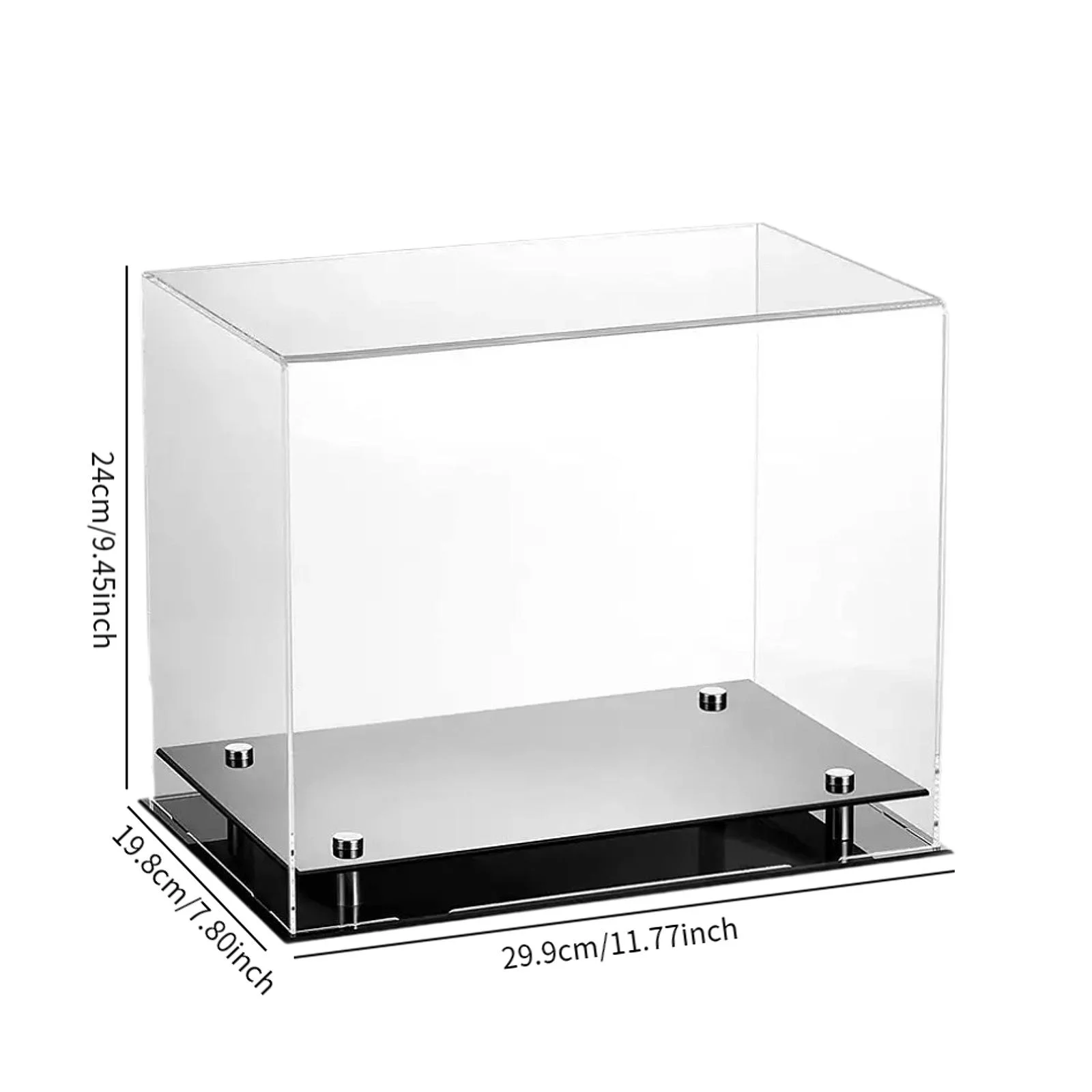 حقيبة عرض قفاز الملاكمة، حامل شفاف للتذكارات والتخزين في المكتب أو المنزل #6