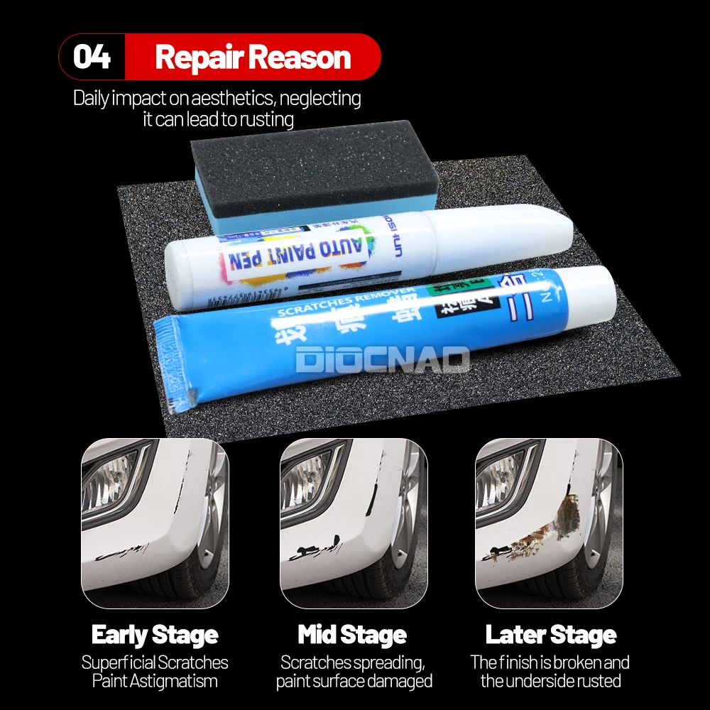 ل MG 6 MG6 2010-2017 2011 2012 2013 2014 2015 2016 سيارة اللمس حتى قلم جاف للرسم خدش إصلاح مزيل الخدش الطلاء الرعاية #5