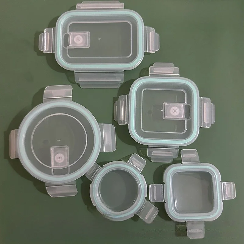 

Rectangular Lunch Box Lid Glass Fre-Kee Box round Sed Transparent Plastic Replacement Cap Sold Separately Kitchenware