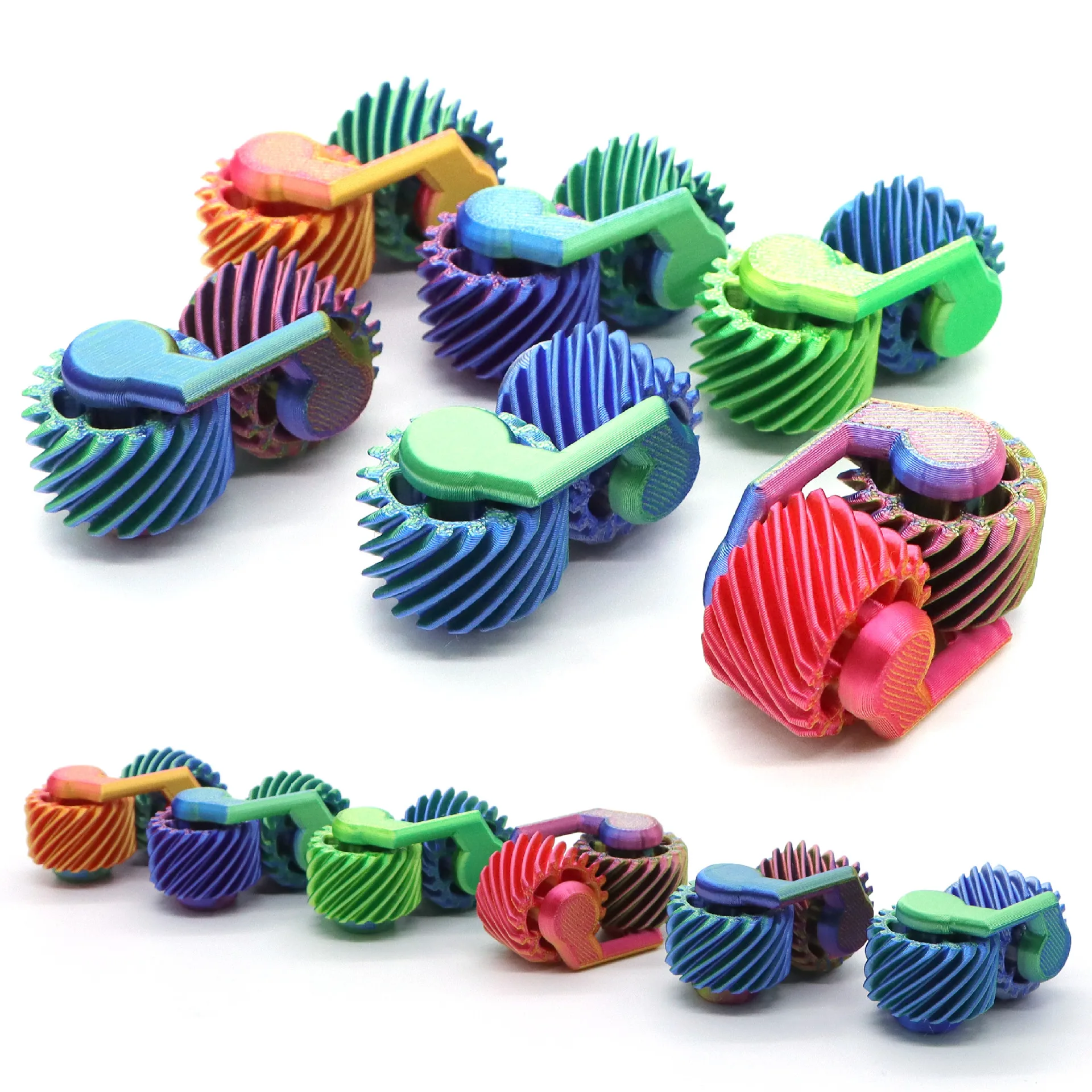 Popular Fidget Spinner 3D Printed Fingertip Gear Decompression Toy Mini Gyroscope  Fidget Toy for Adults Kids Fidget Spinner