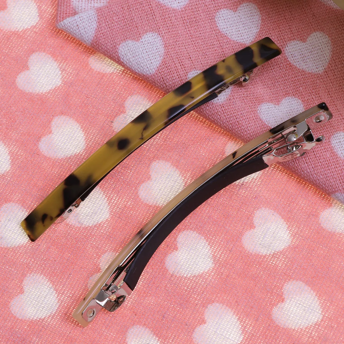 

10pcs Tortoiseshell Hair Clips Leopard Print Resin Barrettes Vintage Hollow Bow Knot For Girls Women Hair Accessories