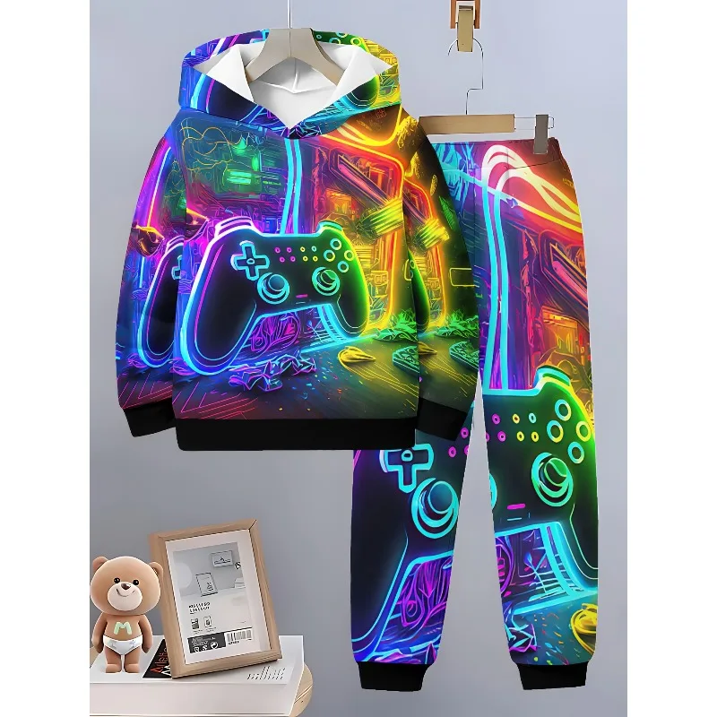 Мужская толстовка с 3D игровым контроллером и принтом