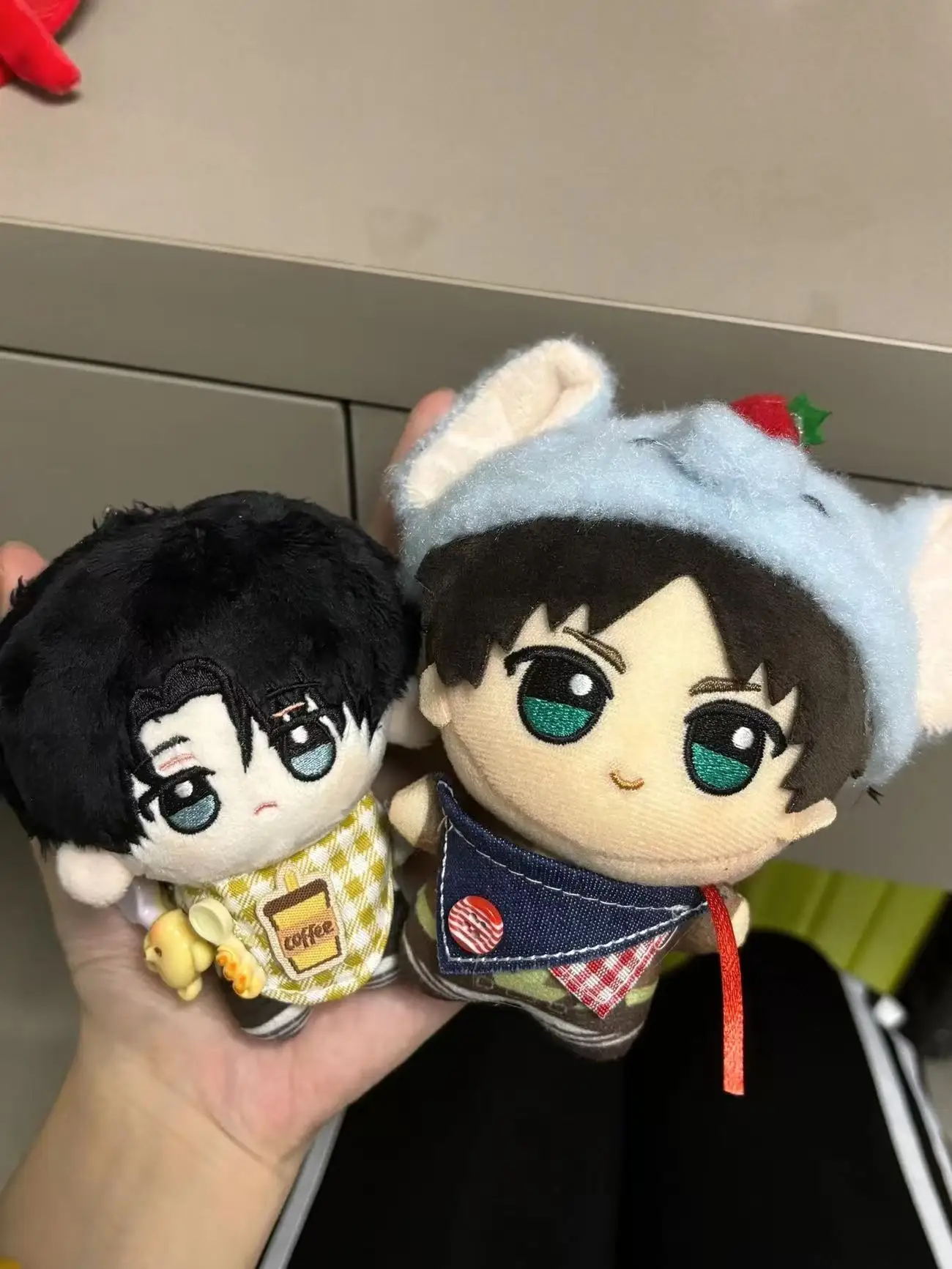 

Stuffed 10cm Game Anime Attack on Titan Levi x Hangei (Levi Han) fan merchandi Body Plush Doll Toy Soft Dress Up Cotton Kid Gift