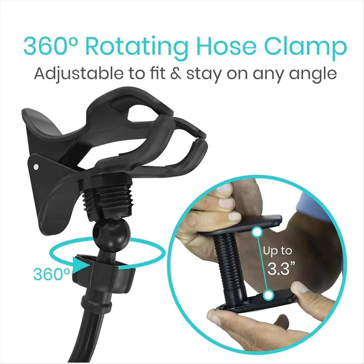 ABFS  Hose Holder for Bed - Hose Hanger with Clamp - Stand Tubing Holding Accessories Prevent Tube Leakage