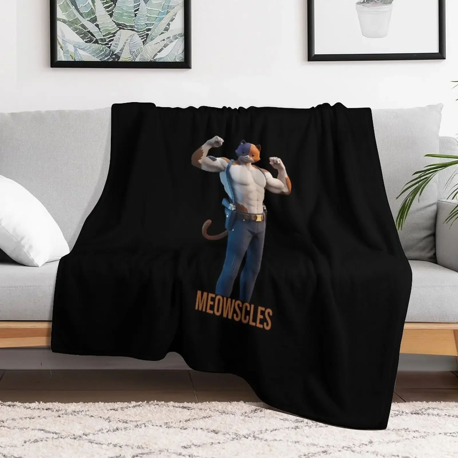 

Meowscles Throw Blanket Sofas Sofa for babies Blankets Moving Hairys Sofa Plaid on the sofa Blankets