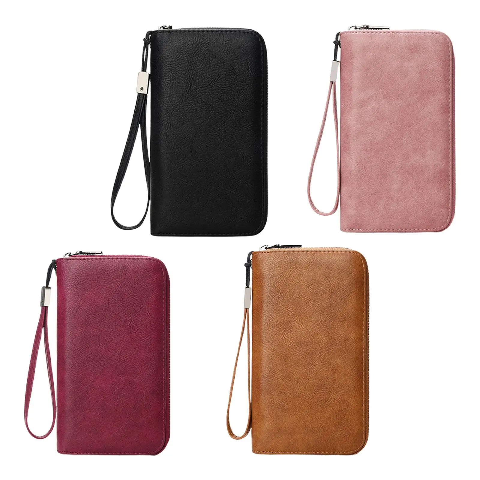 Wallet Purse Zipper Closure Credit Card Holder for Commuting Dating Shopping