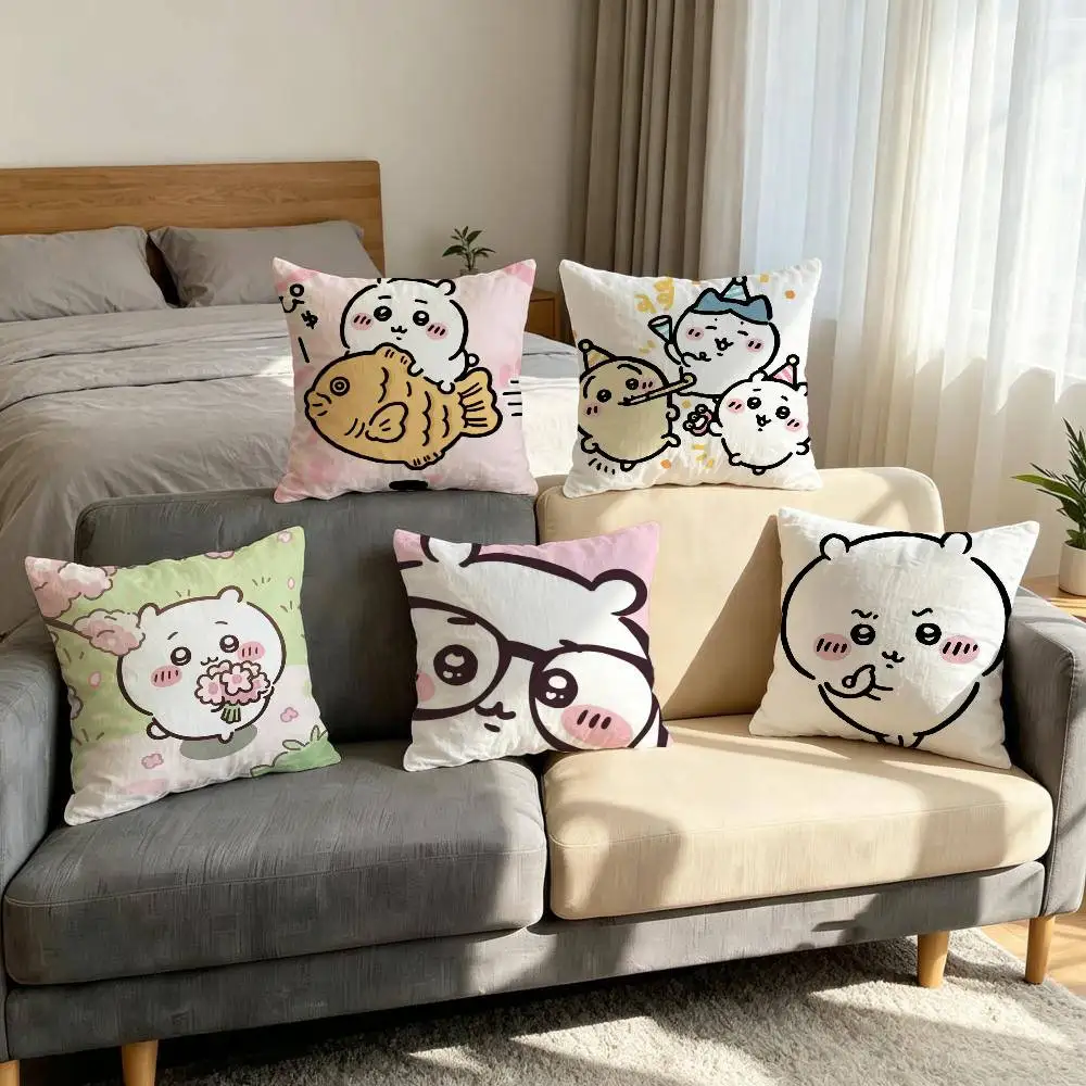 Good Baby Anime soft Comfortable Pillow Case cartoon C-Chii for Sofa Living cat Room Home office Retro Decor Protective Cover