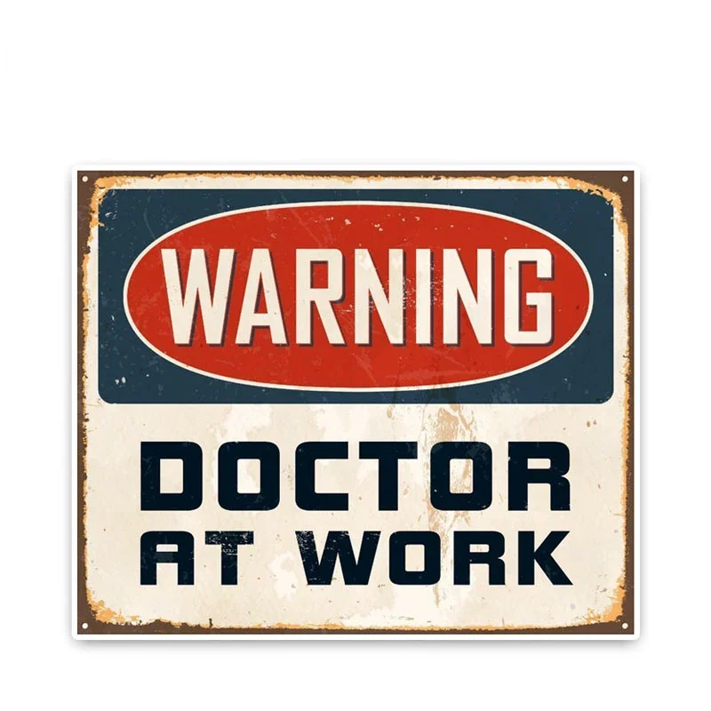 

Car stickers WARNING Doctor AT WORK accessories car stickers bumper window pvc waterproof sunscreen 15cm