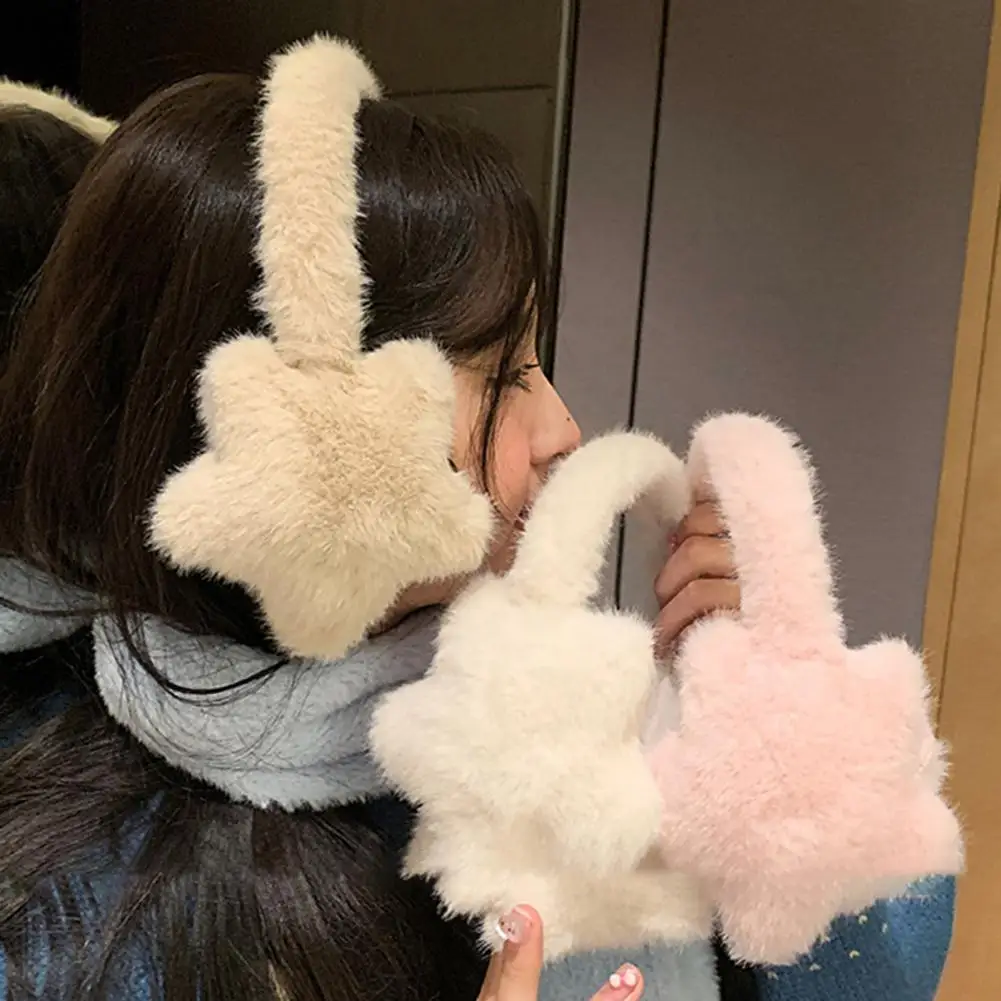 النساء الشتاء غطاء للأذنين طوي الأذن يفشل أنيق ستار تصميم المرأة الشتاء غطاء للأذنين يندبروف Coldproof لركوب الخيل ل اضافية #5