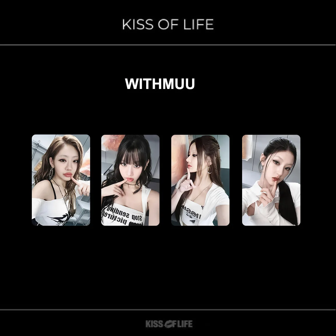 

4 шт./компл. KISS OF LIFE Idol Girl, новый альбом 224 HD Printd фотокарточки JULIE NATTY BELLE HANEUL, высококачественные ломо-карты, подарки для фанатов