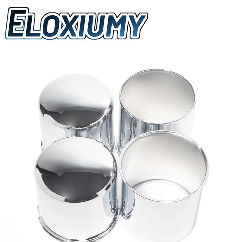 Eloxiumy 2pcs or 4pcs 108mm Closed/Opened End Trailer Wheel Center Caps For Truck SUV RV Wheel Rim Push Through Center Caps 4.25