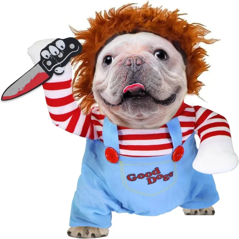 Lustige Katzenkleidung, Cosplay-Kostüme, Kleidung für kleine, mittelgroße Hunde und Katzen, kreative Haustier-Party, Kätzchen-Overalls, weicher, warmer Katzenmantel