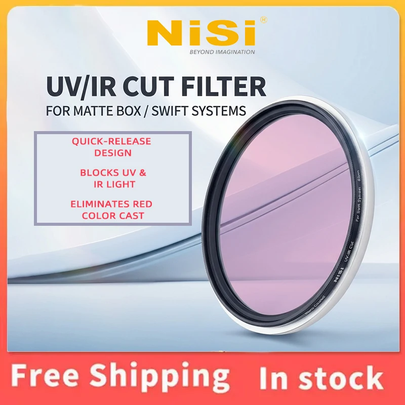 Swift System Matte Box UV IR Cut Filter NiSi Quick Release Blocks UV IR Light Prevent Unwanted Red Color Cast