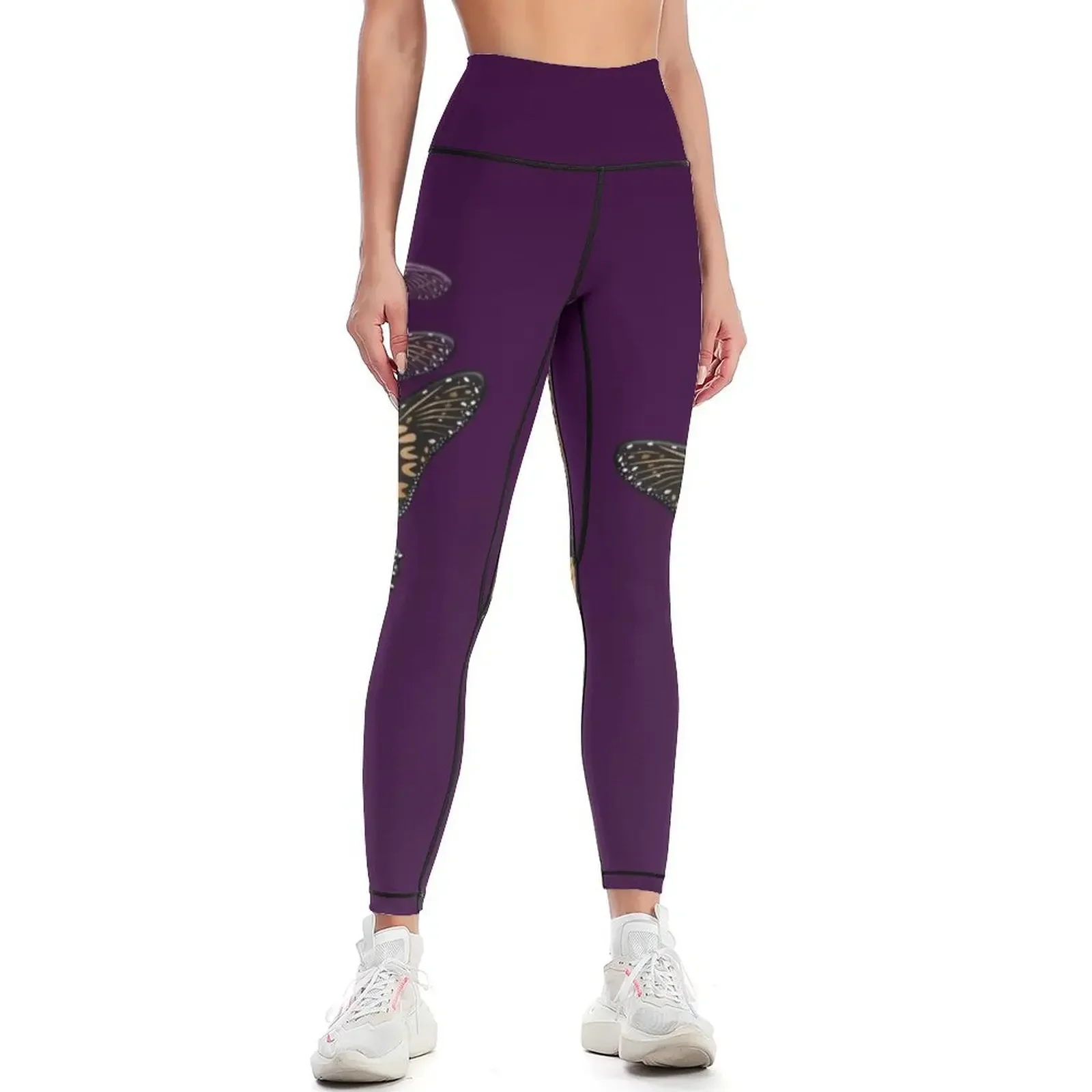 

3 Monarchs Leggings Women's high waist exercise clothing for active wear Women's sports Womens Leggings