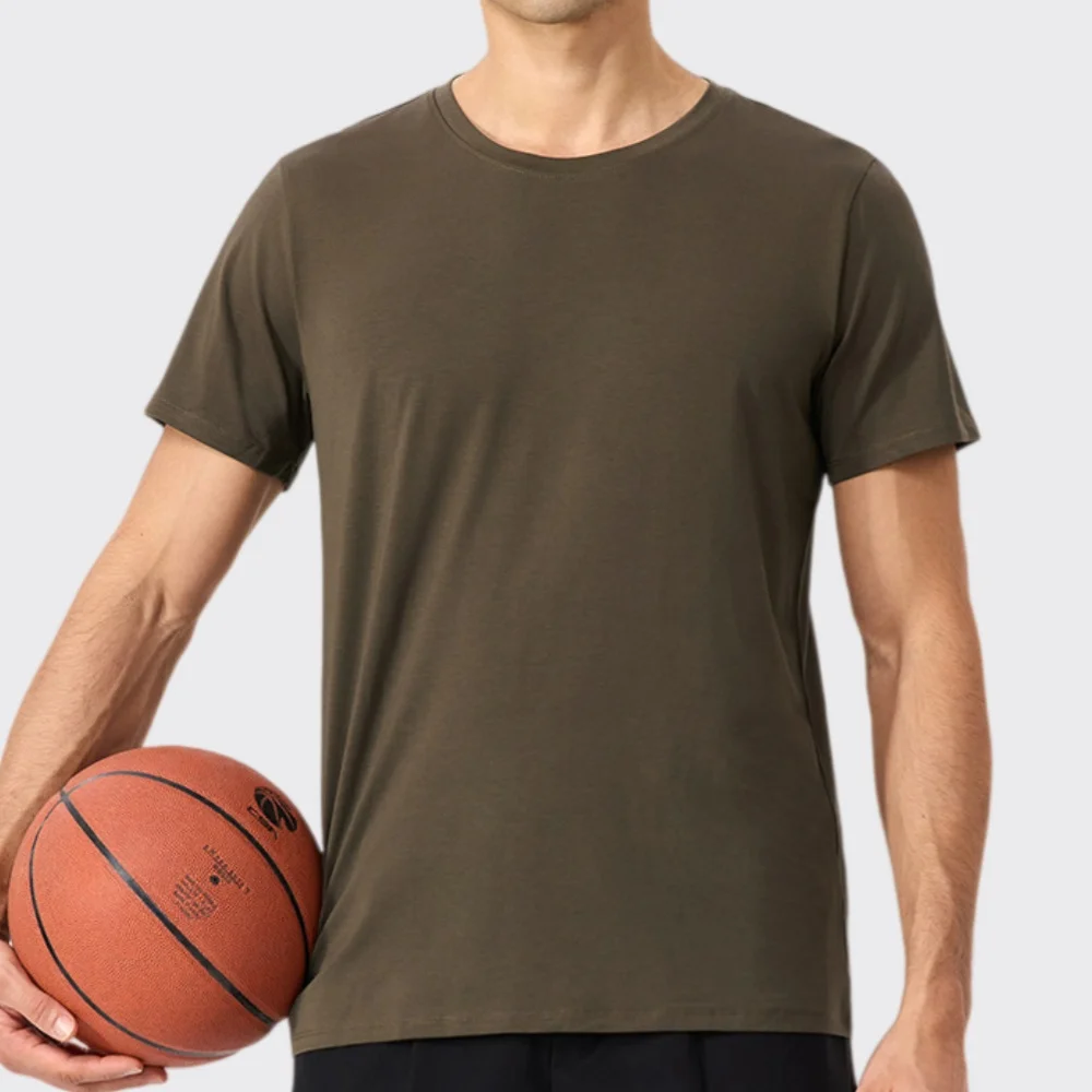 

Men's Summer Loose Sports T-Shirt Male Gym Fitness Training Top Short Sleeve Tee Man Running Workouts Sweatshirt Fitness Clothes