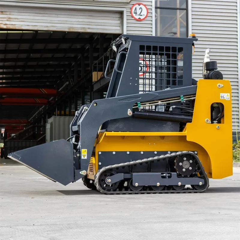 

Tracked Skid Steer Loader Ride-on Agricultural Skid Steer Mini Loader Land Clearing and Soil Removal Loader