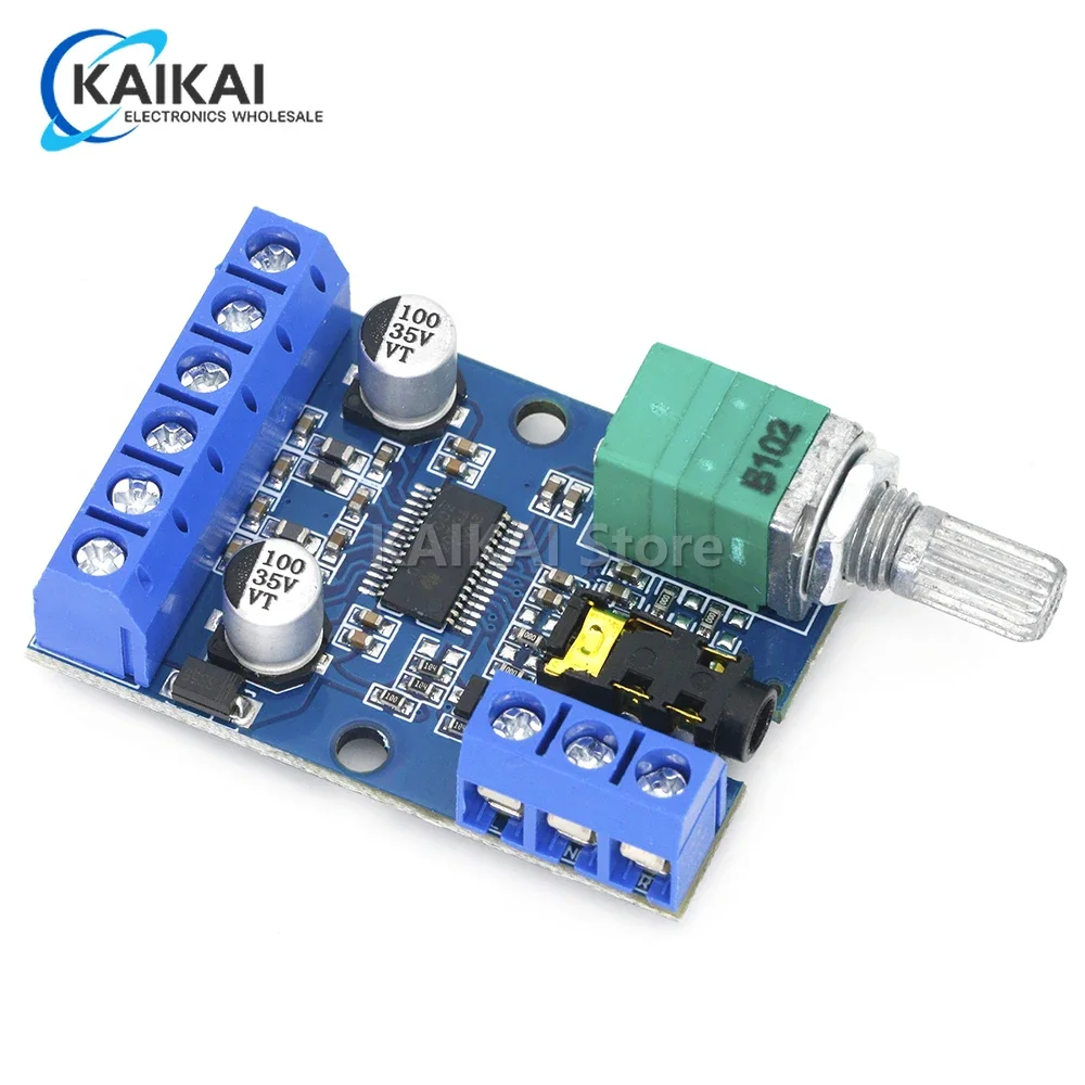 DY-AP3015 DC 8-24V 30W * 2 Class D Dual Channel High Power Stereo Digital Amplifier Board with Adjustable Volume Potentiometer