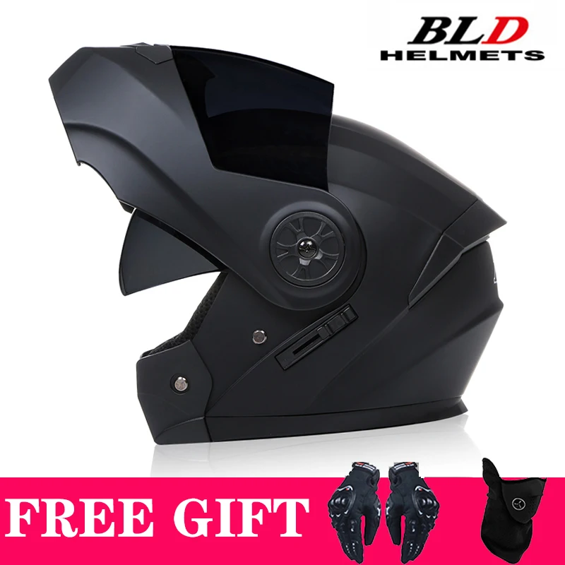 

Latest Fashion Moto Dual Lens Helmet Interior Visor Safety Modular Flip Motorcycle Helmet Voyage Racing Men Women DOT Approved