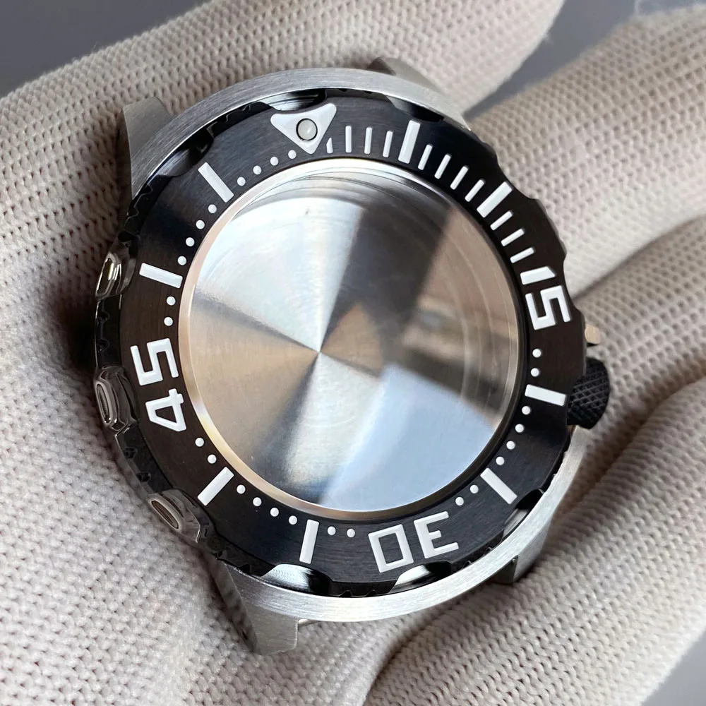 20ATM Dive Monster Watch Case 42mm Stainless Steel Bracelet Sapphire Crystal Fit NH35 NH36 Automatic Movement 3.8 Crown 120click