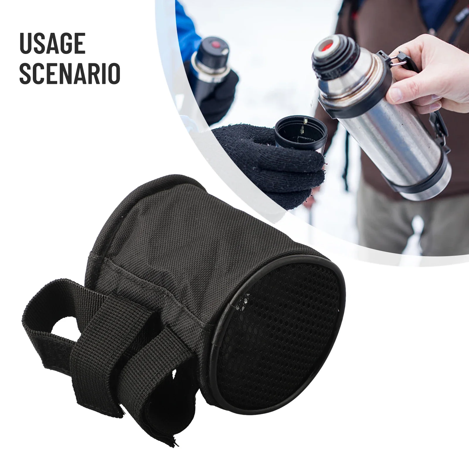 

Water Cup Holder Storage Bag Chair Side Storage Bag Outdoor Riding Camping Hiking Equipments Accessories Outdoor Tools