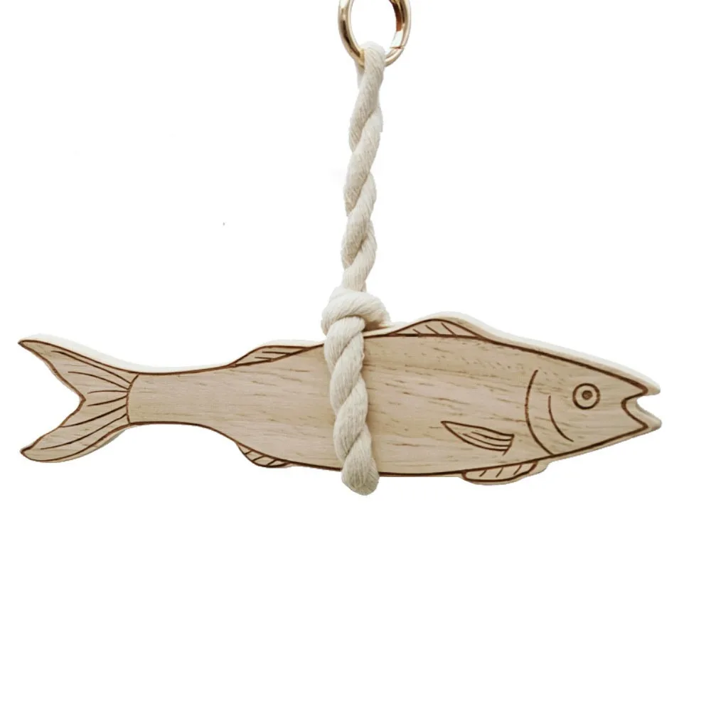Cute Ultra-thin Fish Car Ornament Lightweight Saves Space Wall Wooden Door Pendant Wall-mounting Wall Art Hangable Car Interior