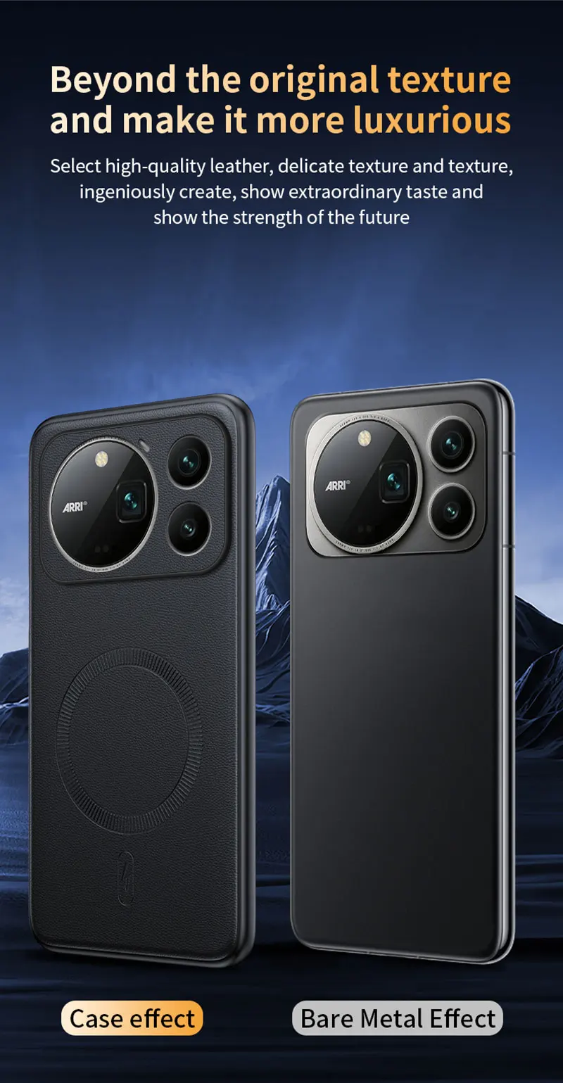 Hülle für Honor Magic 9 Pro Max, magnetische Leder-Schutzhülle, Anti-Fingerabdruck, rutschfest, PC+TPU – Detail 11