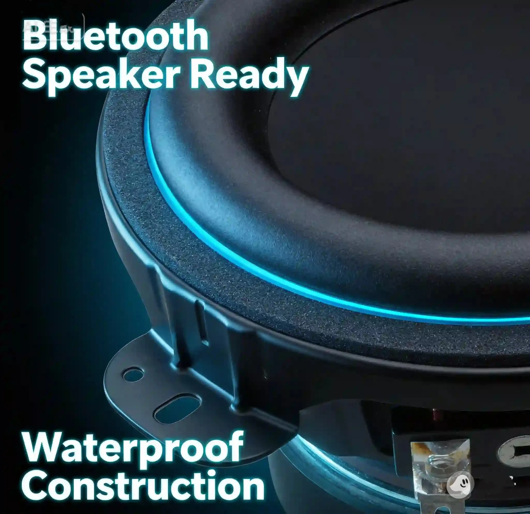 DIY Manhattan 3.5-inch Ultra-Heavy Bass Speaker, Waterproof 4Ω 50W Bluetooth Speaker High-Fidelity Driver