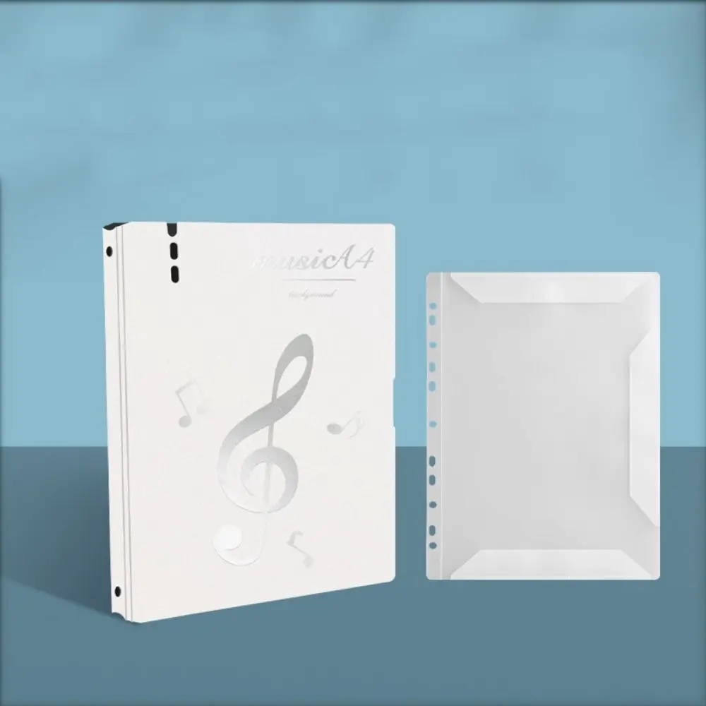 โฟลเดอร์คะแนนเปียโนเกลียว Binder โฟลเดอร์เพลงที่ปรับเปลี่ยนได้ไม่สะท้อนแสงหลายหน้าโปร่งใสไฟล์เอกสารภายในออแกไนเซอร์