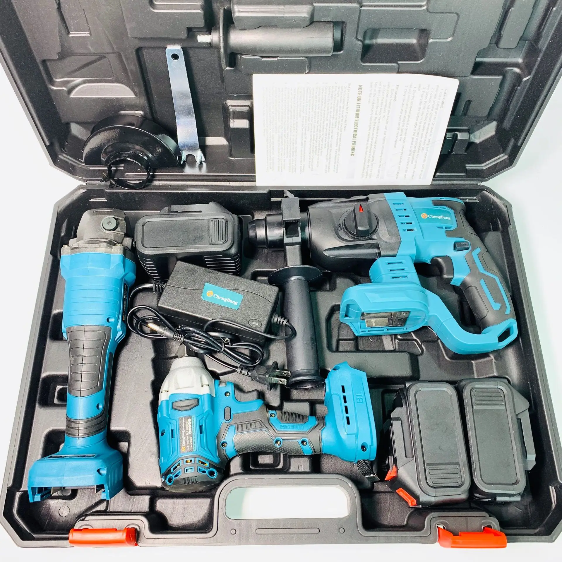 brushless electric tools lithium 3 piece 08 ( hammer + 125mm Angle grinder, electric wrench) makita battery