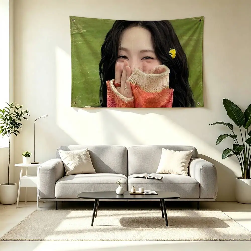 K-Karina Kpop Girl Flag Suitable For Party Club Outdoor Interior Wall Decoration Banner Fans Gift