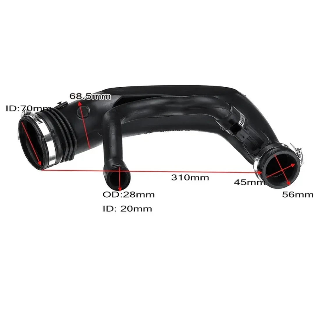 Wąż turbo wlotu powietrza 1440Q69811909980 Dla Peugeot 308 408 3008 5008 207 508 RCZ 1.6 16V Citroen C4 C4L C5 III DS5 Picasso