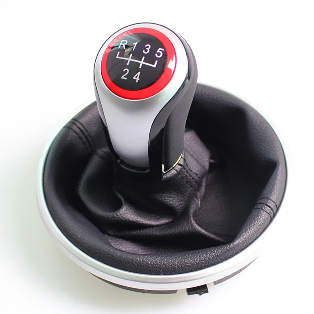 

5Speed Car Manual Gear Shift Knob And Bracket Base Assembly For Skoda For Fabia 2Ⅱ MK2 Shifter HandBall With Gaiter Boot Cover