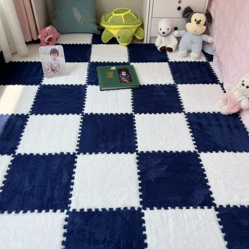 10-100 Pcs Baby Carpet Play Mat Padded Baby Carpet Living Room Kitchen Bedroom Eva Rubber for Baby Floor Croppable Stitching